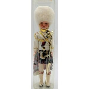 Vintage Scottish Soldier Doll in Costume and Case